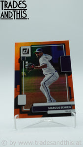 2022 Panini Donruss Holo Orange Marcus Semien #99