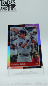 2022 Panini Donruss Season Stat Line 310/362 Christian Yelich #266