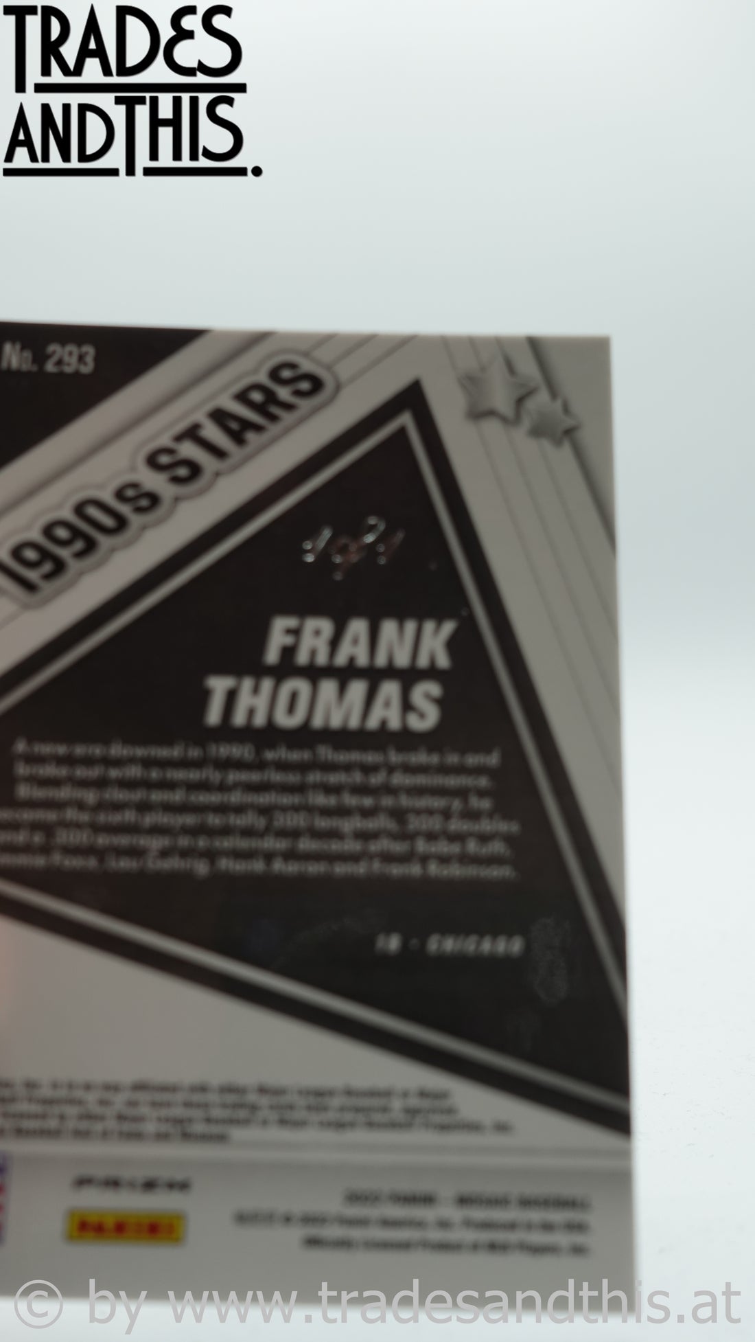 2022 Panini Mosaic Holo Black 1 of 1 Frank Thomas #293