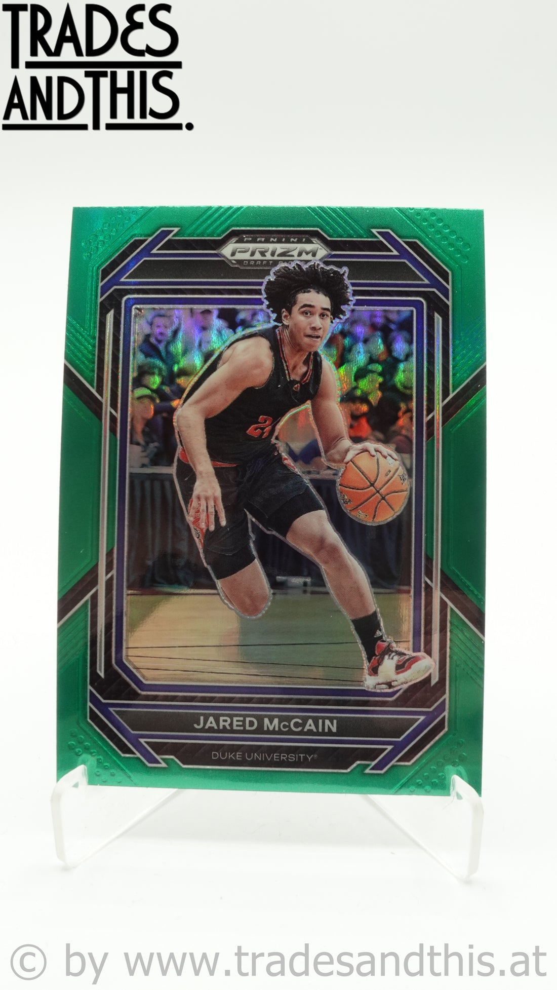2023-24 Panini Prizm Draft Picks Green Prizm Jared McCain #43