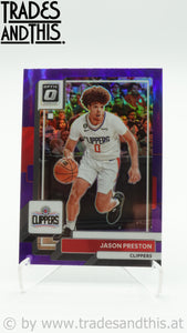 2022-23 Panini Donruss Optic Purple Prizm Jason Preston #140