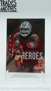 2021 Panini Absolute Unsung Heroes Fred Warner #UH5