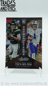 2021 Panini Absolute Introductions Zach Wilson #INT-2 RC