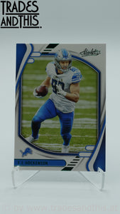 2021 Panini Absolute Green T.J. Hockenson #10