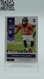 2021 Panini Chronicles Javonte Williams #31 RC