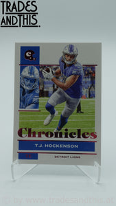2021 Panini Chronicles Pink T.J. Hockenson #34