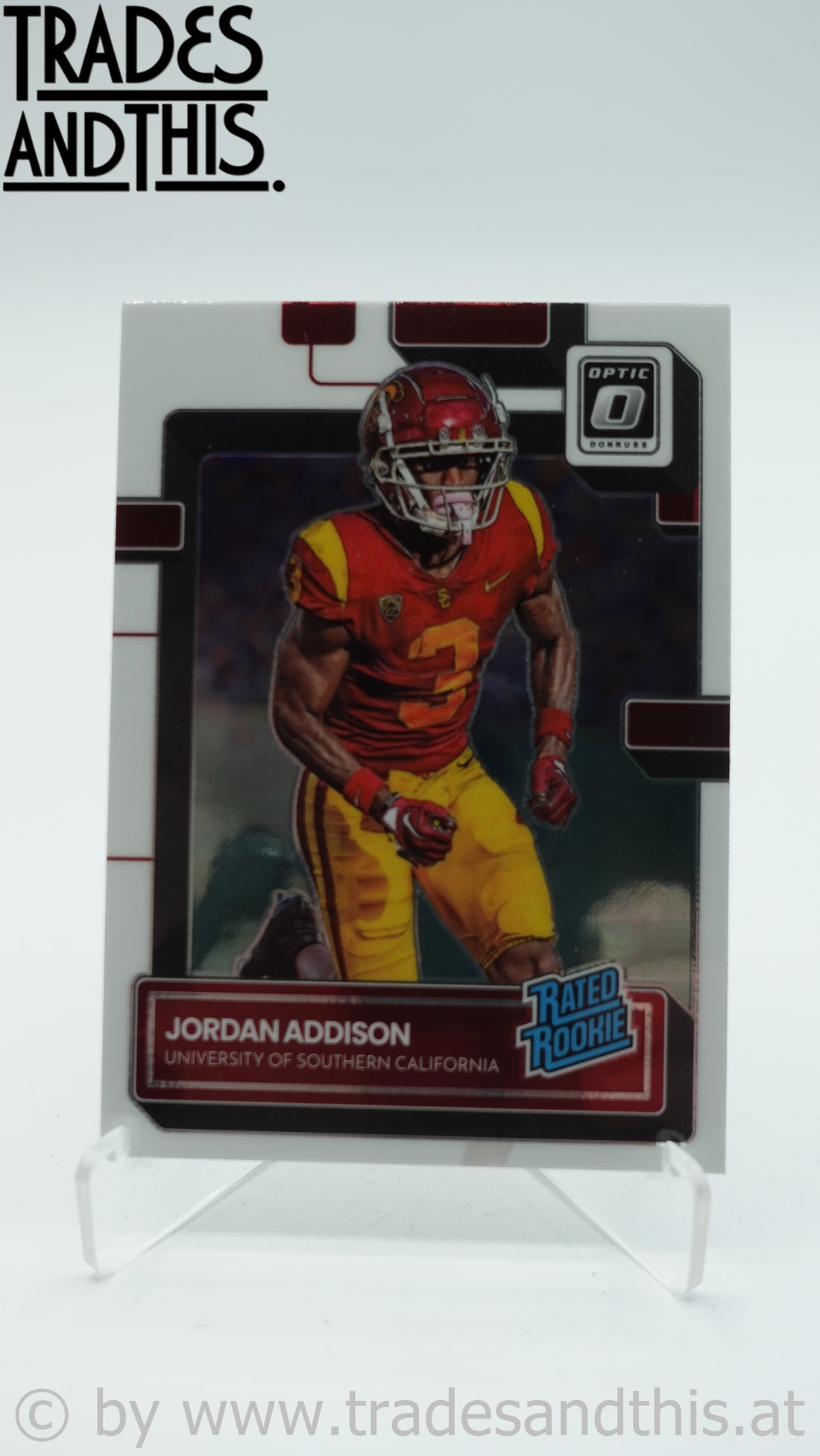 2023 Panini Chronicles Draft Picks Donruss Optic Rated Rookies Jordan Addison #18 RC