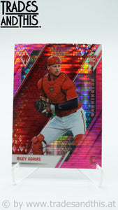 2022 Panini Chronicles Phoenix Pink Pulsar Riley Adams #14 RC