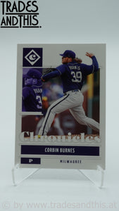 2022 Panini Chronicles Corbin Burnes #39