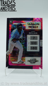 2022 Panini Chronicles Contenders Optic Pink Pulsar Prizm Vidal Brujan #8 RC