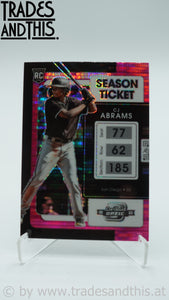 2022 Panini Chronicles Contenders Optic Pink Pulsar Prizm CJ Abrams #12 RC