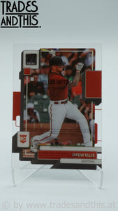 2022 Panini Chronicles Clearly Donruss Drew Ellis #21 RC