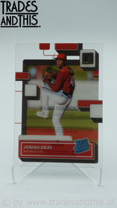 2022 Panini Chronicles Clearly Donruss Josiah Gray #60 RC