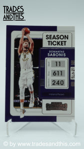 2021-22 Panini Contenders Basketball Domantas Sabonis #2 - Trades and This e.U.