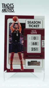 2021-22 Panini Contenders Basketball Kevin Love #8 - Trades and This e.U.
