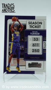 2021-22 Panini Contenders Basketball Myles Turner #12 - Trades and This e.U.