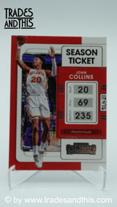 2021-22 Panini Contenders Basketball John Collins # 14 - Trades and This e.U.