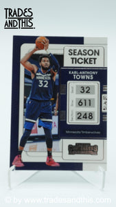 2021-22 Panini Contenders Basketball Karl-Anthony Towns #15 - Trades and This e.U.