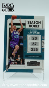 2021-22 Panini Contenders Basketball Gordon Hayward #16 - Trades and This e.U.