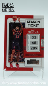 2021-22 Panini Contenders Basketball Gary Trent Jr. #21 - Trades and This e.U.