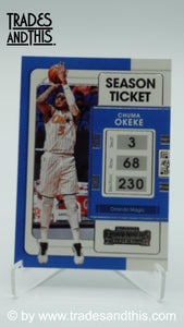 2021-22 Panini Contenders Basketball Chuma Okeke #37 - Trades and This e.U.