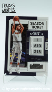 2021-22 Panini Contenders Basketball Michael Porter Jr. #48 - Trades and This e.U.