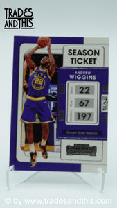2021-22 Panini Contenders Basketball Andrew Wiggins #50 - Trades and This e.U.