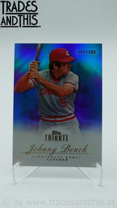 2012 Topps Tribute Blue 116/199 Johnny Bench #5
