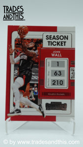 2021-22 Panini Contenders Basketball John Wall #60 - Trades and This e.U.