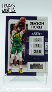 2021-22 Panini Contenders Basketball Rudy Gobert #61 - Trades and This e.U.