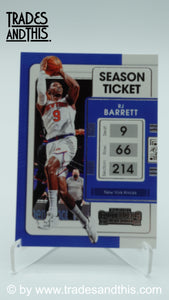 2021-22 Panini Contenders Basketball RJ Barrett #65 - Trades and This e.U.