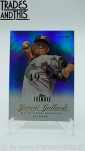 2012 Topps Tribute Blue 178/199 Yovani Gallardo #21