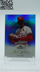 2012 Topps Tribute Blue 081/199 Bob Gibson #23