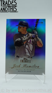 2012 Topps Tribute Blue 086/199 Josh Hamilton #28