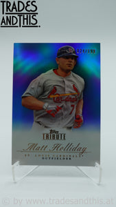 2012 Topps Tribute Blue 024/199 Matt Holliday #32