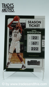 2021-22 Panini Contenders Basketball Khris Middleton #83 - Trades and This e.U.