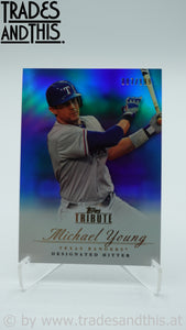 2012 Topps Tribute Blue 087/199 Michael Young #54