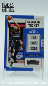 2021-22 Panini Contenders Basketball Tobias Harris #87 - Trades and This e.U.