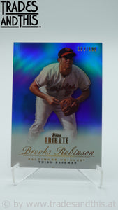 2012 Topps Tribute Blue 163/199 Brooks Robinson #68