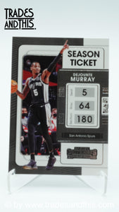 2021-22 Panini Contenders Basketball Dejounte Murray #89 - Trades and This e.U.