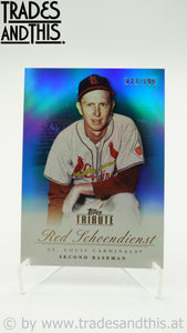 2012 Topps Tribute Blue 023/199 Red Schoendienst #76
