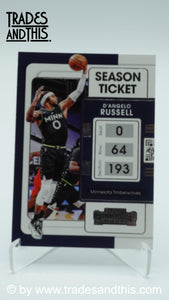 2021-22 Panini Contenders Basketball D'Angelo Russell #93 - Trades and This e.U.