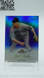 2012 Topps Tribute Blue 133/199 Bob Feller #97