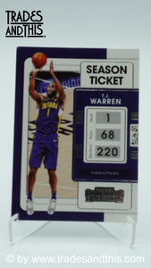 2021-22 Panini Contenders Basketball T.J. Warren #100 - Trades and This e.U.