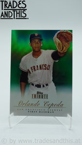 2012 Topps Tribute Green 24/75 Orlando Cepeda #20