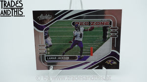 2021 Panini Absolute Red Zone Lamar Jackson #RZ20