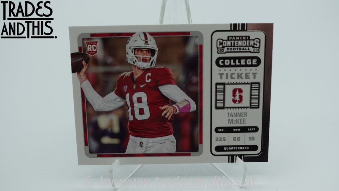 2023 Panini Chronicles Draft Picks Contenders College Ticket Tanner McKee #6 RC