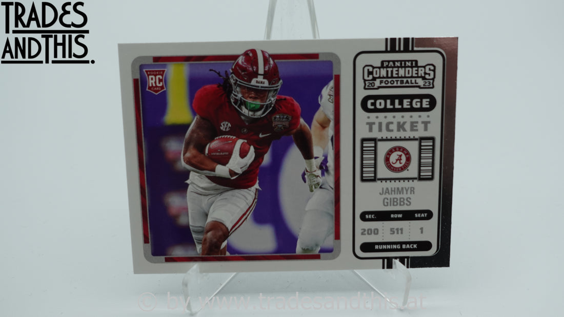 2023 Panini Chronicles Draft Picks Contenders College Ticket Jahmyr Gibbs #8 RC