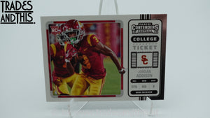 2023 Panini Chronicles Draft Picks Contenders College Ticket Jordan Addison #14 RC