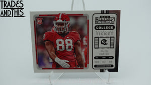2023 Panini Chronicles Draft Picks Contenders College Ticket Jalen Carter #21 RC